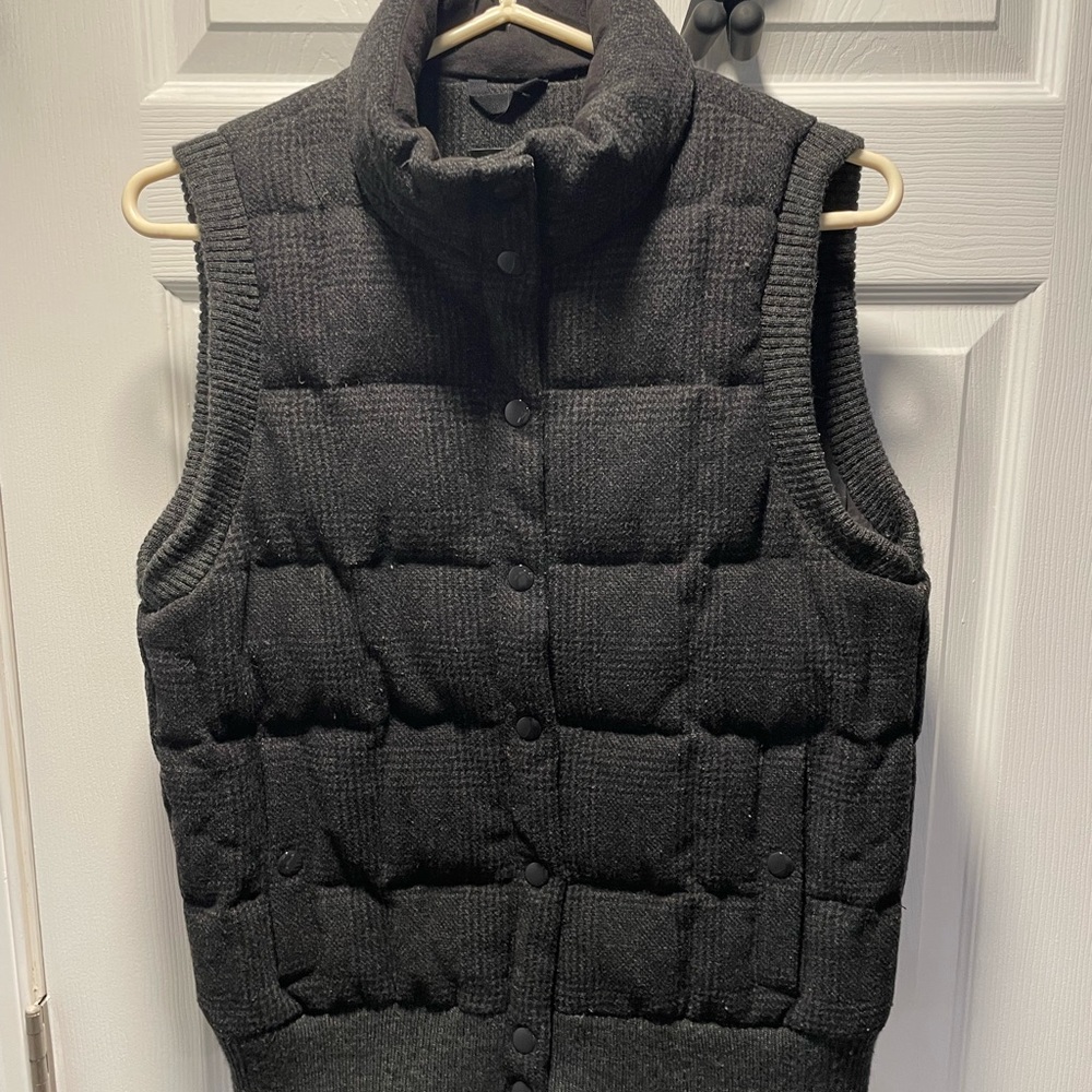 J.Crew Quilted Wool vest sz. S